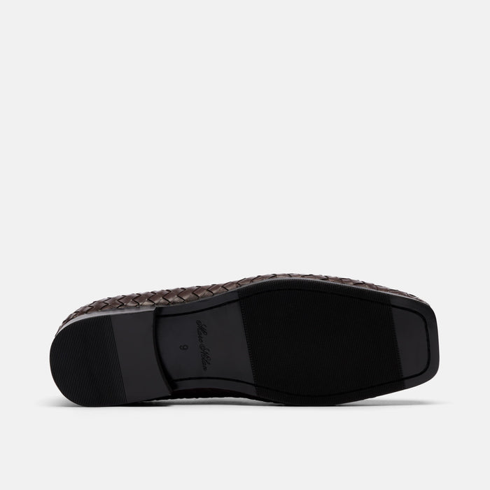 Torino Espresso Woven Square Toe Loafers