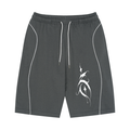 Unisex Piping Drawstring Shorts