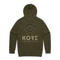 Back of Kore Essentials US Desert Night Army Green Kore Pullover Sweatshirt