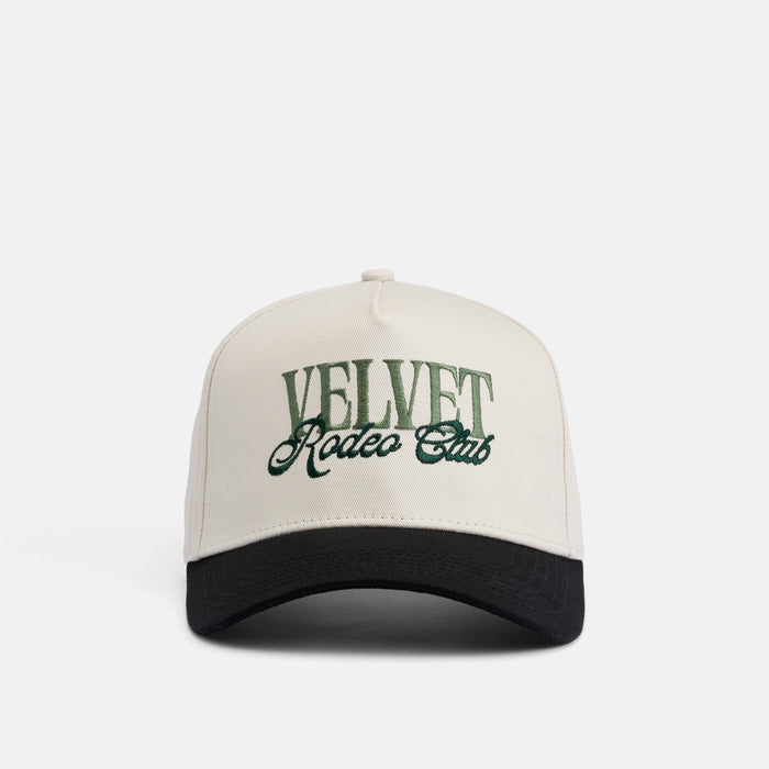 Velvet Rodeo Club Hat - Cream/Black