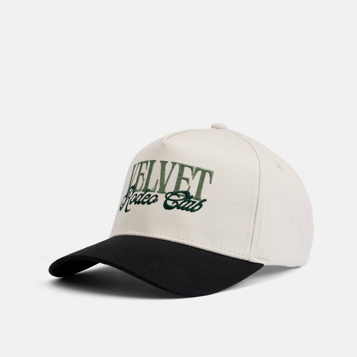 Velvet Rodeo Club Hat - Cream/Black
