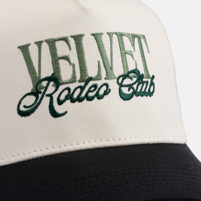 Velvet Rodeo Club Hat - Cream/Black