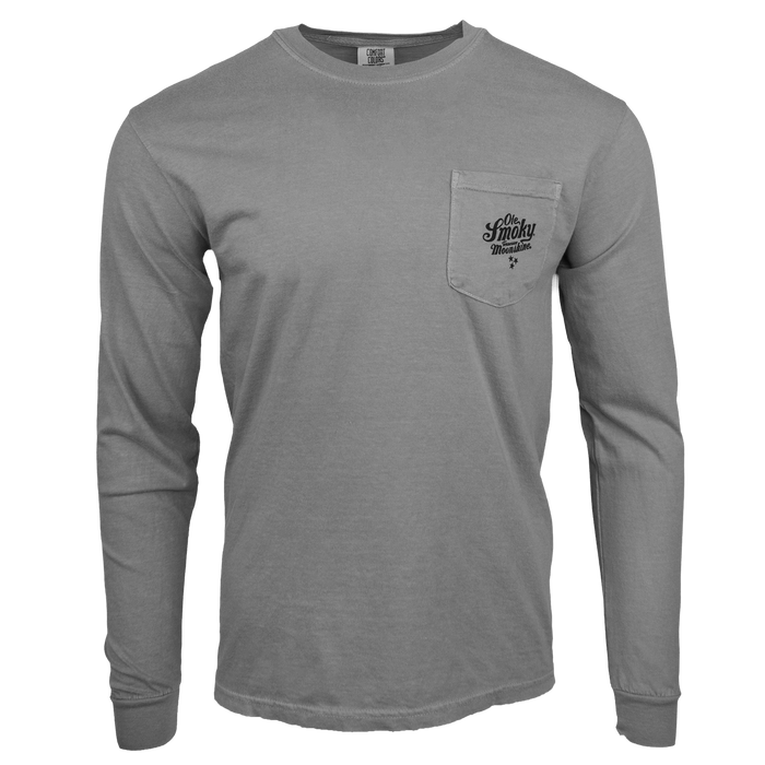 WHITE LIGHTNIN' CHECK L/S TEE