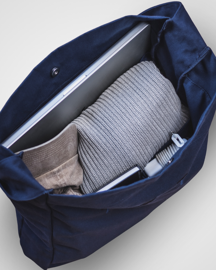 Wide-Strap TØTE Bag | Black