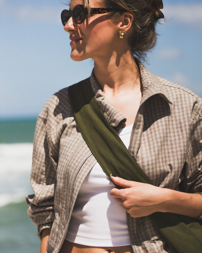 Wide-Strap TØTE Bag | Khaki Green