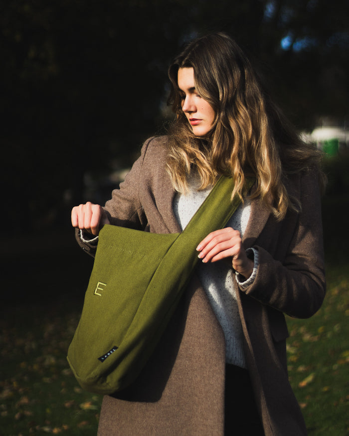 Wide-Strap TØTE Bag | Khaki Green