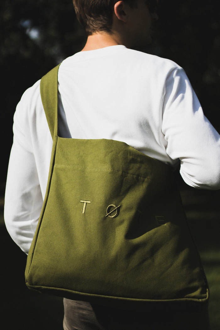 Wide-Strap TØTE Bag | Khaki Green