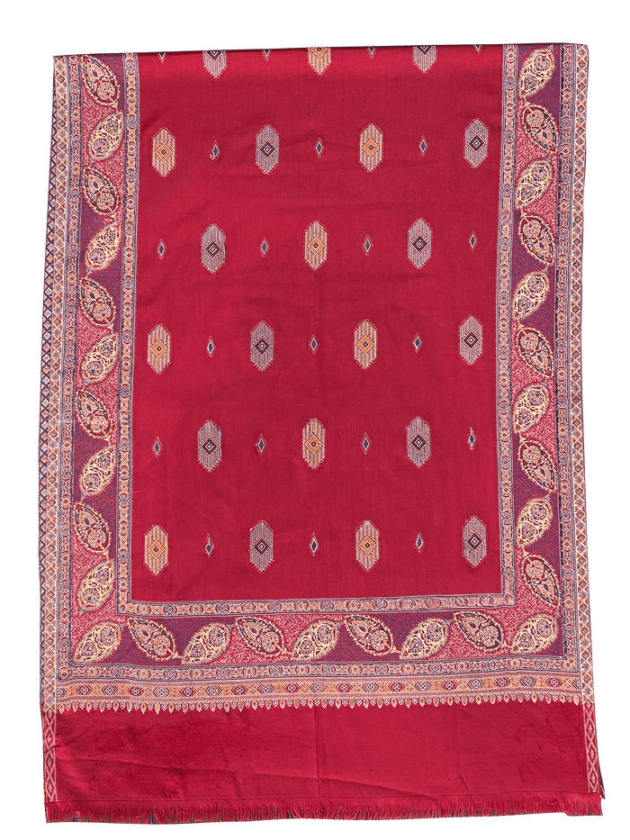 Winter Wear - Amazing Maroon Acrylic Stole For Women.