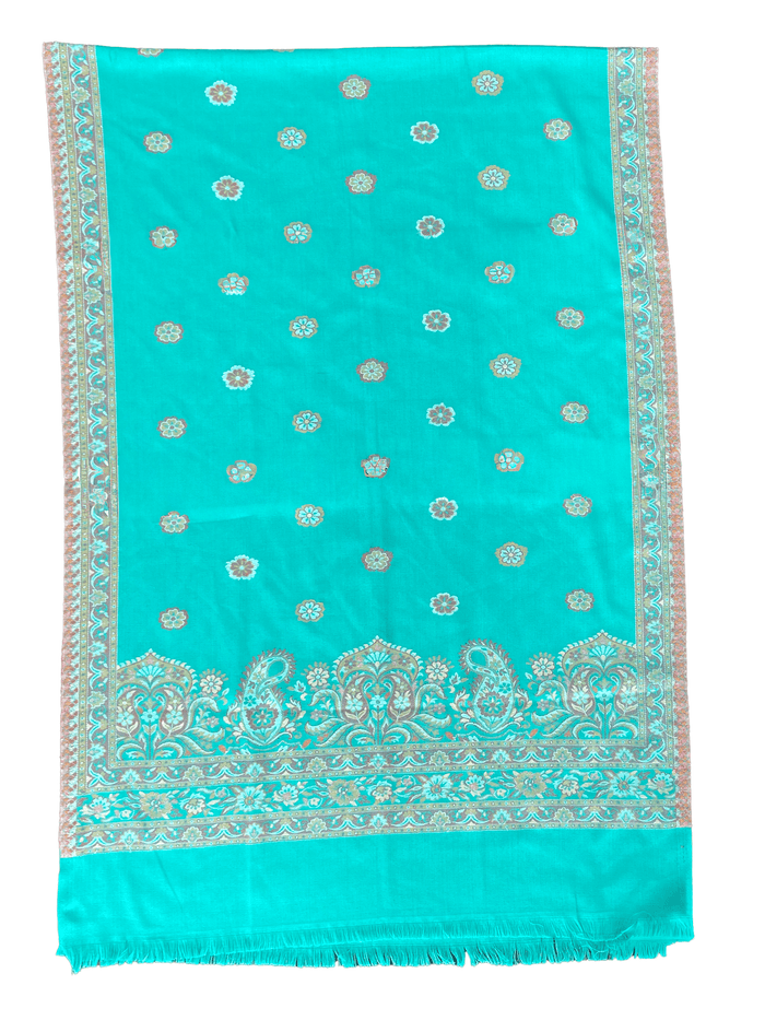 Winter Wear - Beautiful Green Acrylic Stole For Women.