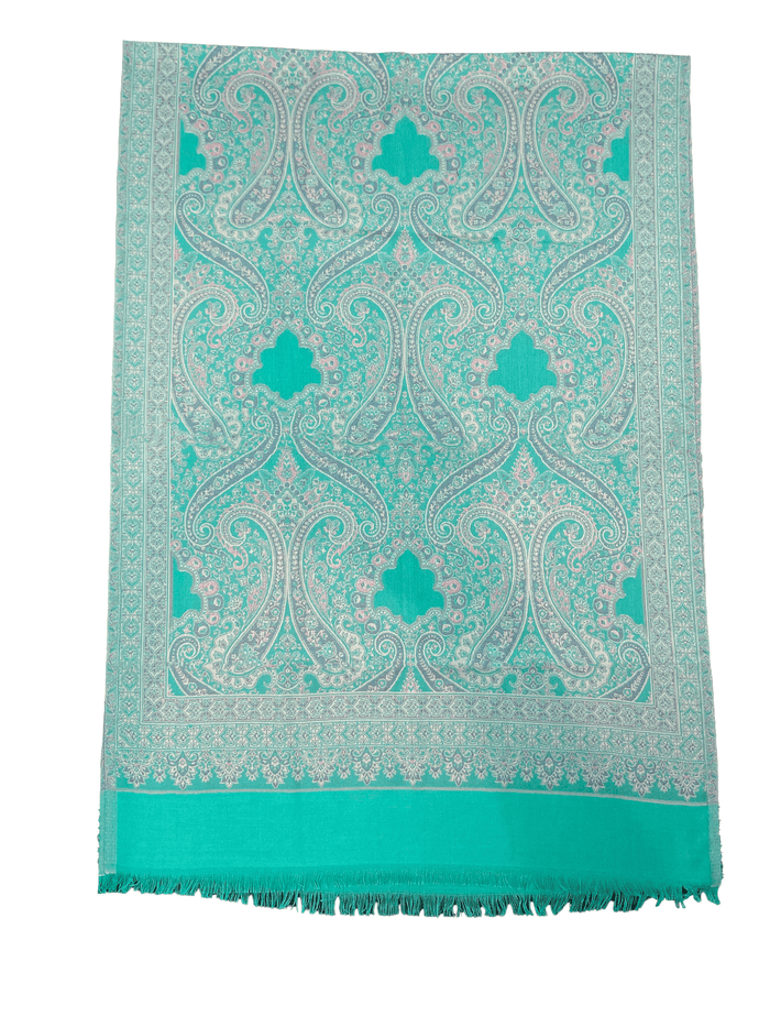 Winter Wear - Breathtaking Green Acrylic Stole For Women.