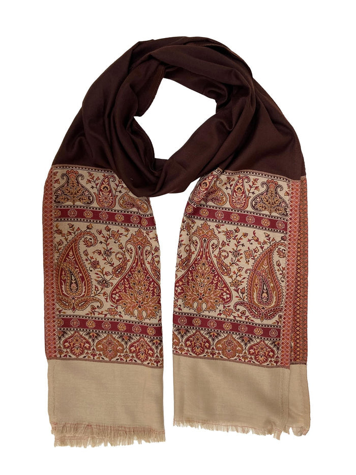 Winter Wear - Classy Beige Acrylic Stole For Women.