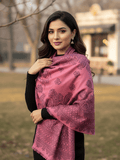 Winter Wear - Dusty Pink Acrylic Stole For Women.
