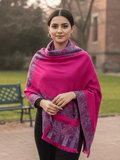 Winter Wear - Fancy Pink Acrylic Stole For Women.