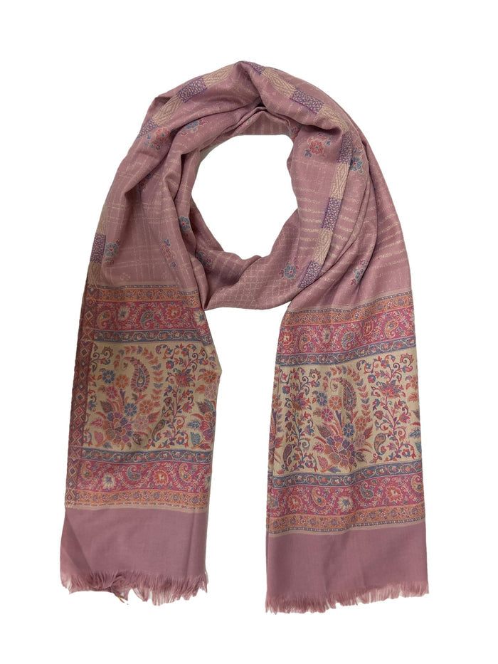 Winter Wear - Pink Acrylic Stole For Women.