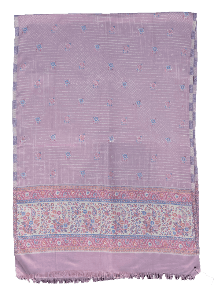Winter Wear - Pink Acrylic Stole For Women.