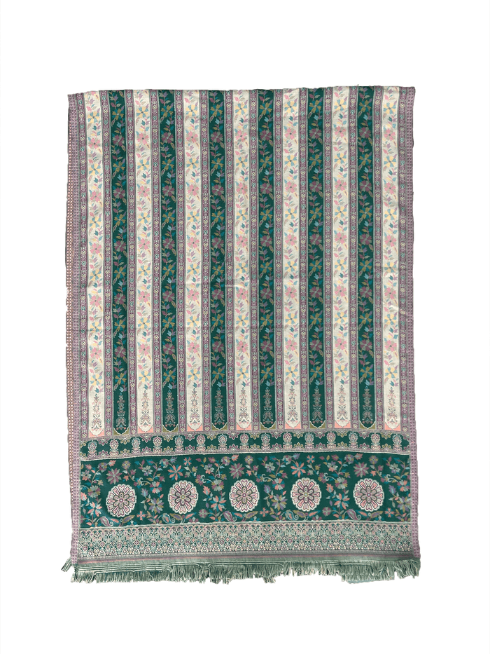 Winter Wear - Soft Green Acrylic Stole For Women.