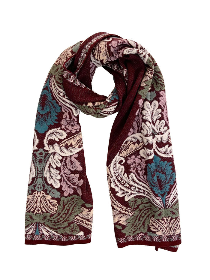Winter Wear - Soft Knitted Warm Acrylic Maroon Women Shawl.