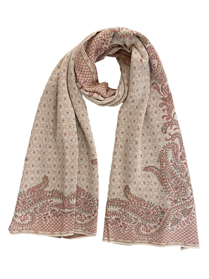 Winter Wear - Soft Knitted Warm Acrylic White Women Shawl.
