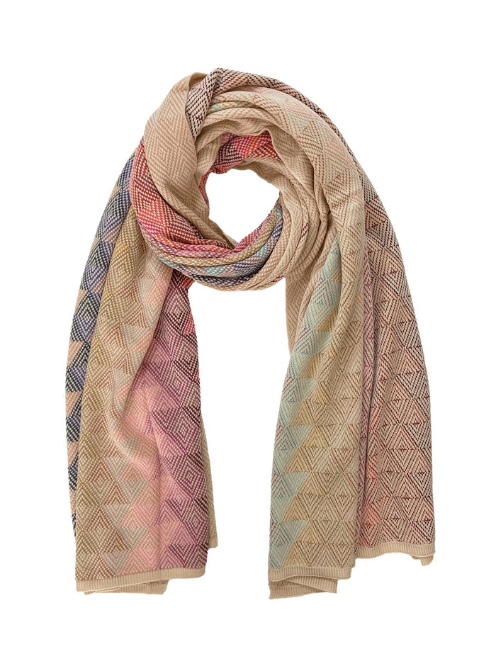 Winter Wear - Soft Knitted Warm Beige Acrylic Women Shawl.