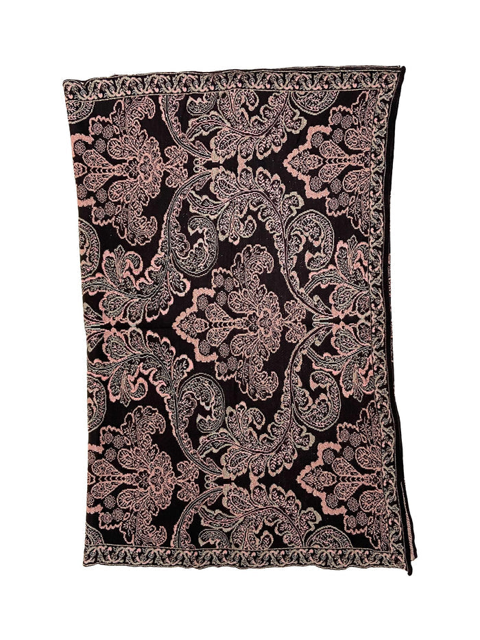 Winter Wear - Soft Knitted Warm Black Acrylic Women Shawl.