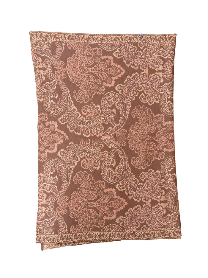 Winter Wear - Soft Knitted Warm Brown Acrylic Shawl For Women.