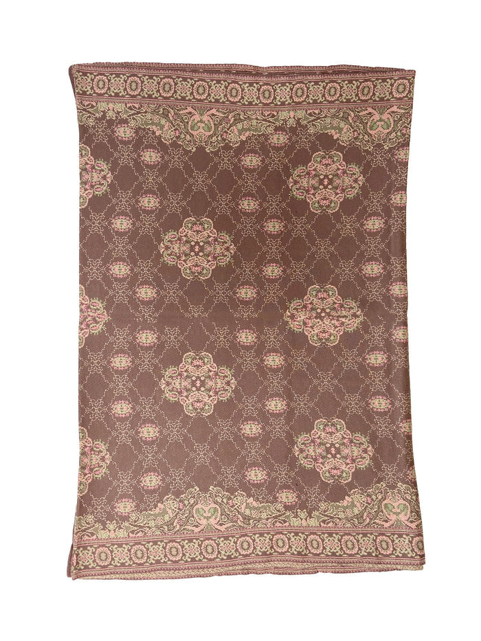 Winter Wear - Soft Knitted Warm Brown Acrylic Women Shawl.