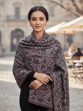 Winter Wear - Soft Knitted Warm Grey Acrylic Women Shawl.