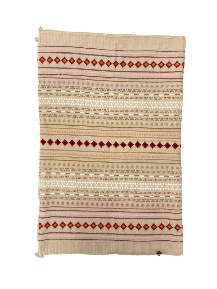 Winter Wear - Soft Knitted Warm Light Beige Acrylic Women Shawl.