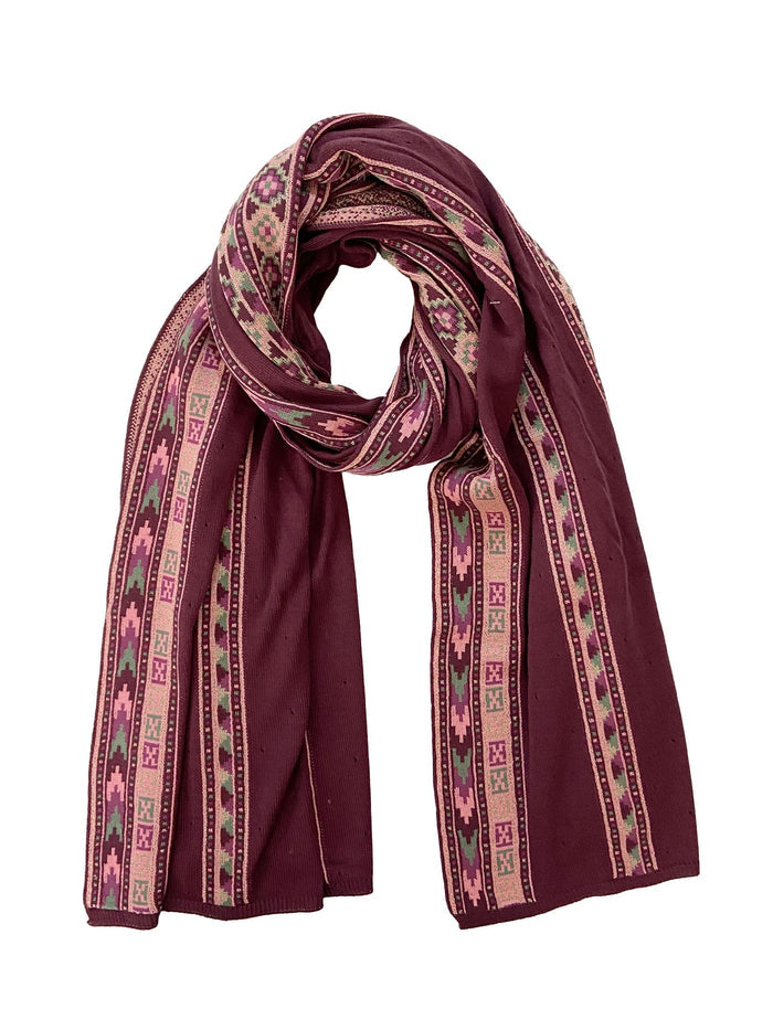 Winter Wear - Soft Knitted Warm Light Purple Acrylic Women Shawl.