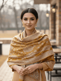 Winter Wear - Stylish Mustard Acrylic Stole For Women.