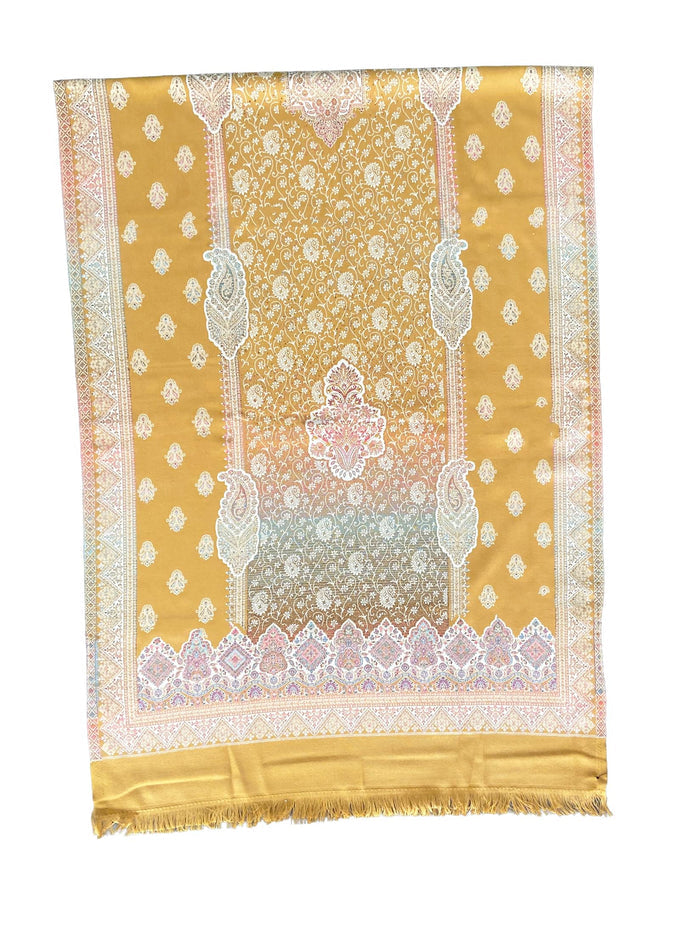Winter Wear - Stylish Mustard Acrylic Stole For Women.