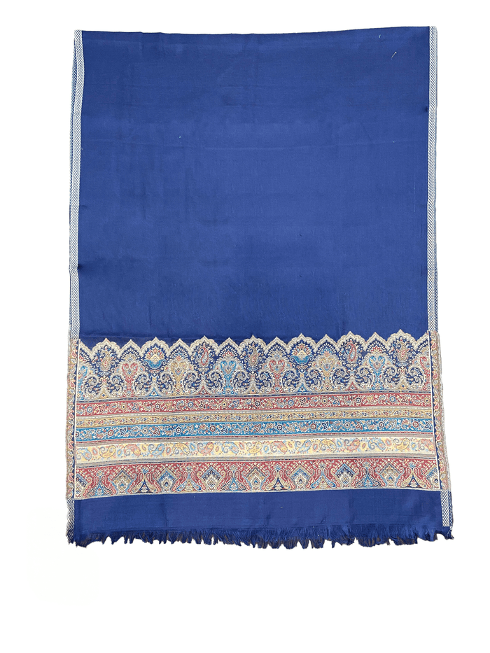 Winter Wear - Stylish Navy Blue Acrylic Stole For Women.