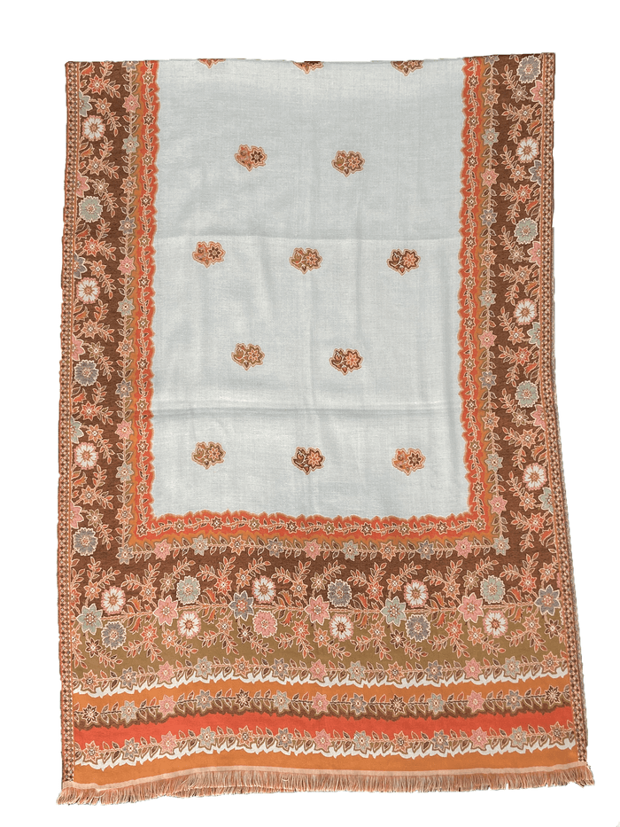 Winter Wear - Trendy Beige Acrylic Stole For Women.