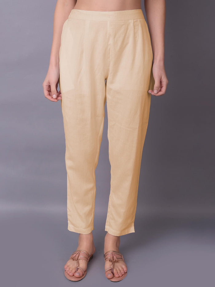 Women Beige Trouser.