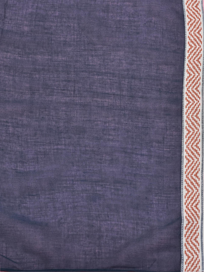 Women Cotton Grey Geometric Print Kurta Comfort Pant Dupatta.