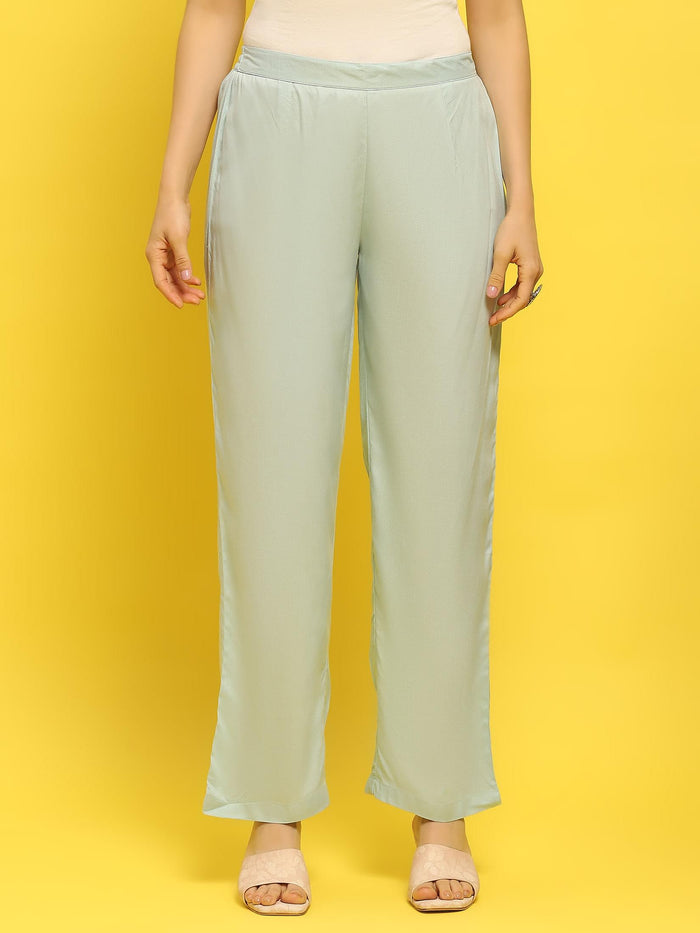 Women Light Blue Muslin Kurta Comfort Pant Dupatta.