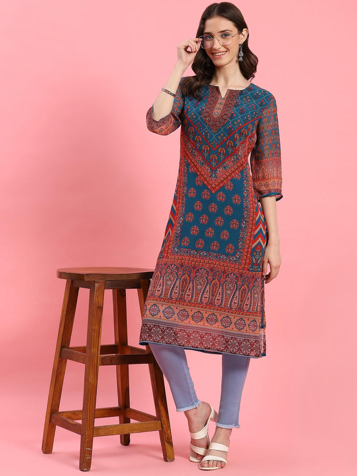 Women Light Blue Narrow Fringe Jegging.