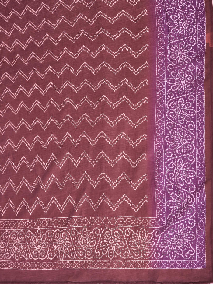 Women Liva Rayon Purple Embroidered Dress With Dupatta.