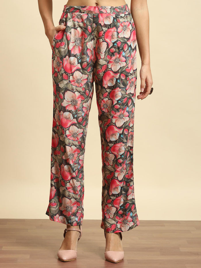 Women Multicolor Floral Printed Co-Ord Set.