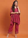 Women Pink Printed Co-Ord Set.