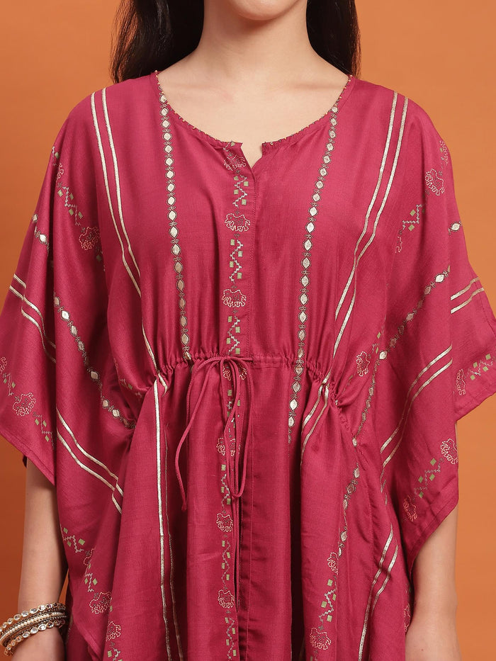 Women Pink Printed Co-Ord Set.