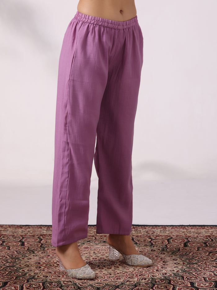 Women Poly Viscose Blue Embroidered Kurta Comfort Pant Dupatta