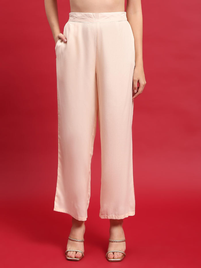 Women Rayon Off White Multi Kurta Comfort Pant Dupatta.