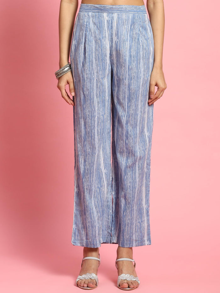 Women White Floral Printed Kurta Comfort Pant Dupatta.