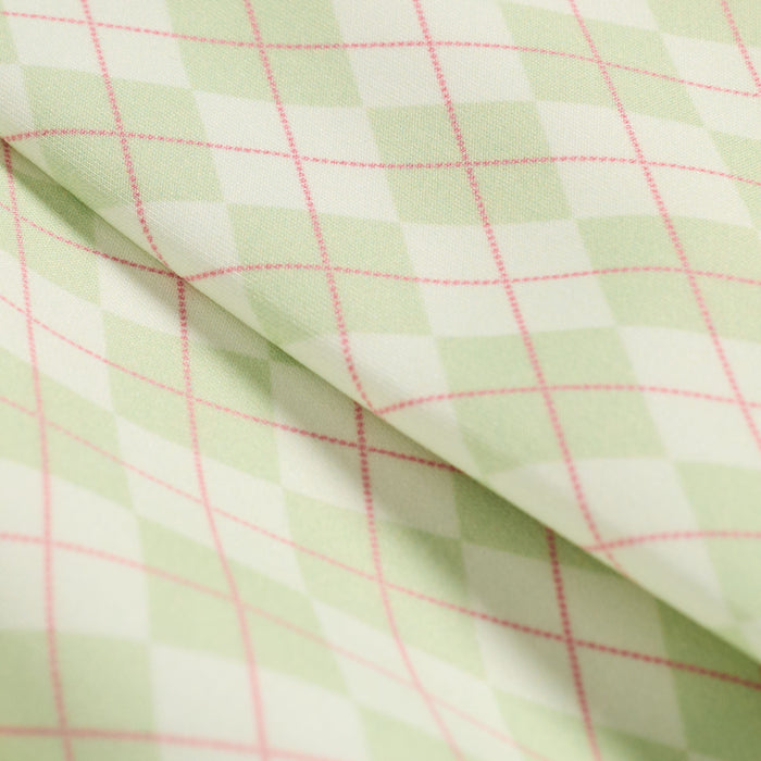 Women's Argyle Golf Skirt - Cream/Sage