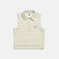 Women's Argyle Golf Vest - Cream/Sage