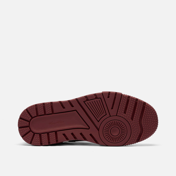 Women's Club Court Tennis Shoe - White/Burgundy