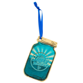 WOODEN MASON JAR ORNAMENT