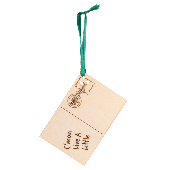 WOODEN POSTCARD ORNAMENT