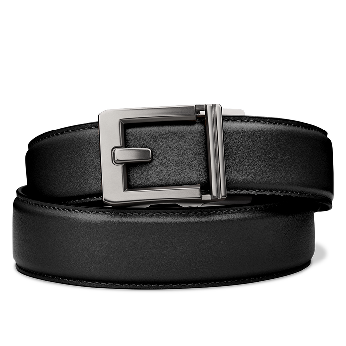 Kore Essentials Black Leather Gun Belt with an X3 Buckle